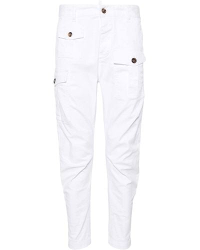 DSquared² Sexy Cargo Trousers - White