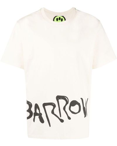 Barrow Teddy-bear Motif Logo-print T-shirt - White