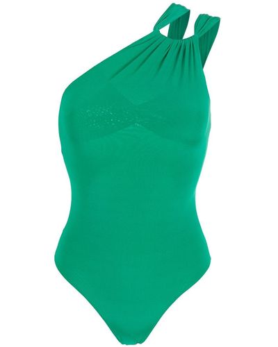 Clube Bossa Deneuve One-shoulder Swimsuit - Green