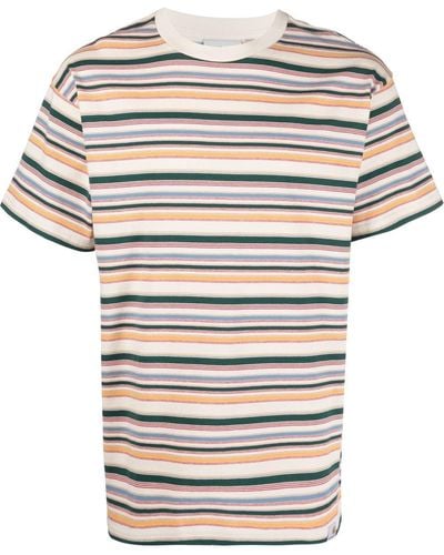 Carhartt T-shirt à rayures - Multicolore