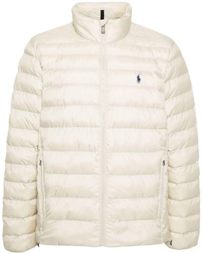 Polo Ralph Lauren Polo Pony-embroidery Padded Jacket - Natural