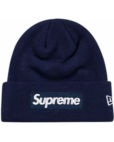 Supreme X New Era Box Muts Met Logo - Blauw