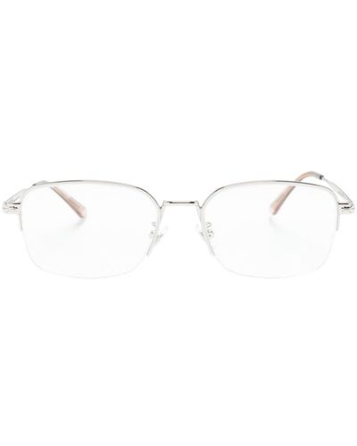 Montblanc Square-frame optical glasses - Blanco