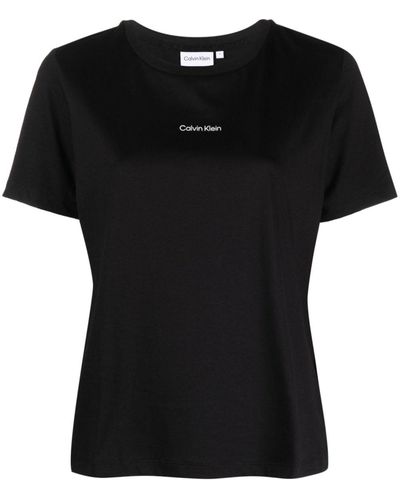 Calvin Klein Microロゴ Tシャツ - ブラック