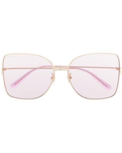 Gucci Oversize-frame Sunglasses - Pink