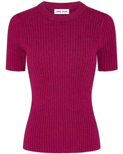 Anna Quan Bebe Ribbed-knit Jumper - Red