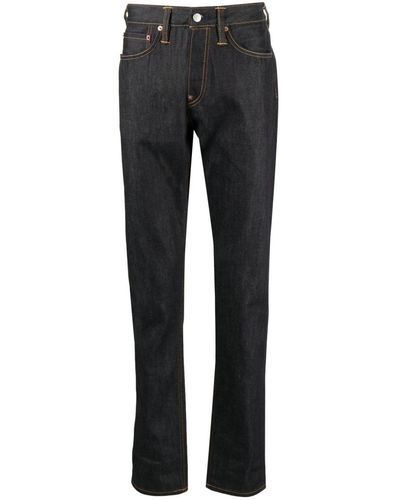 Evisu Klassische Slim-Fit-Jeans - Schwarz