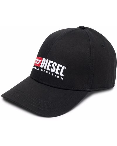 DIESEL Gorra Corry-Div con logo bordado - Negro