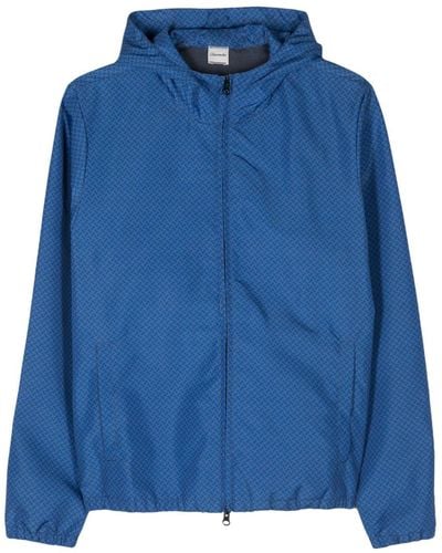 Drumohr Hooded Sports Jacket - Blue