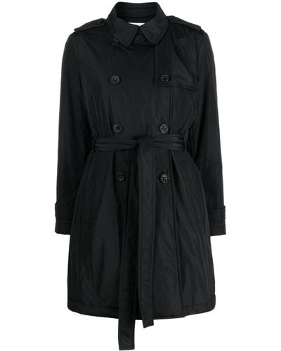 RED Valentino Double-breasted Trench Coat - Black