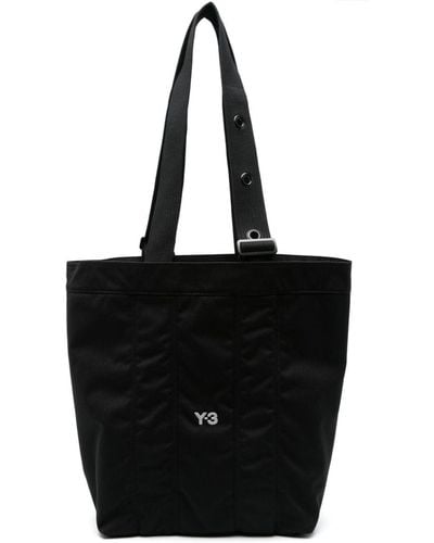 Y-3 Shopper Met Geborduurd Logo - Zwart