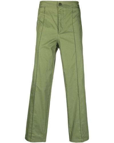 Costumein Pressed-crease Straight-leg Trousers - Green