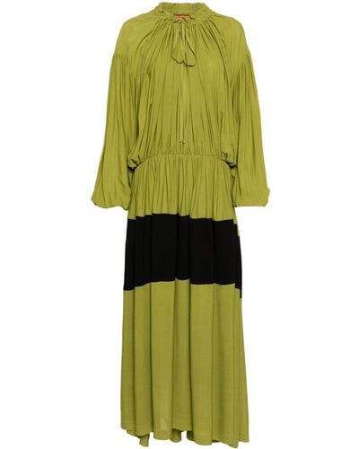 Colville Bersanetti Pleated Dress - Green
