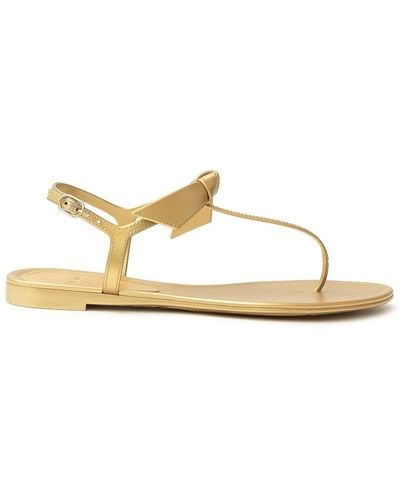 Alexandre Birman Clarita Jelly Thong Sandals - Metallic