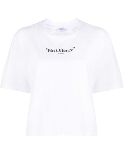 Off-White c/o Virgil Abloh T-shirt No Offence - Blanc