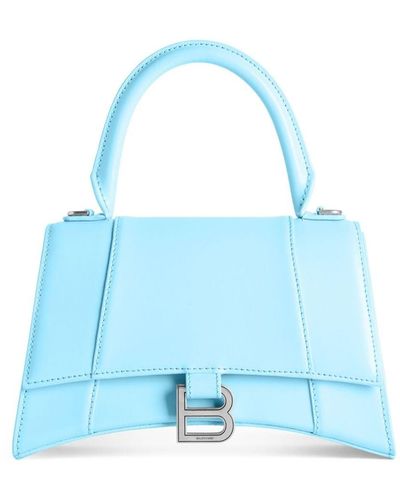 Balenciaga Kleine Hourglass Handtasche - Blau