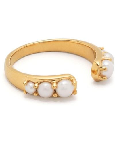 Missoma X Harris Reed Openness Pearl Ring - Metallic