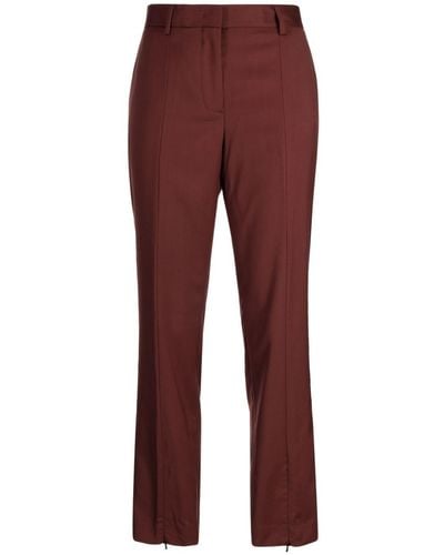 Paul Smith Pantalones ajustados con pinzas - Rojo