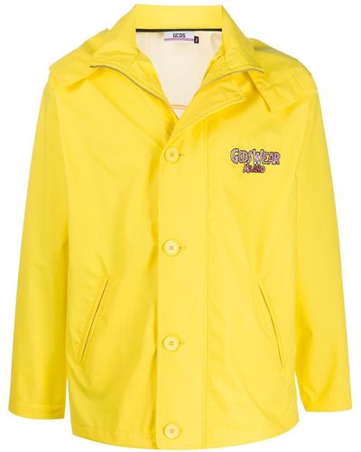Gcds Jurassic Park Hooded Raincoat - Yellow