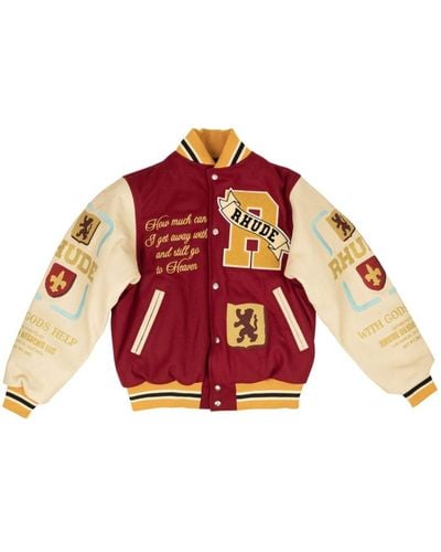 Rhude Giacca varsity Le VAlley - Rosso