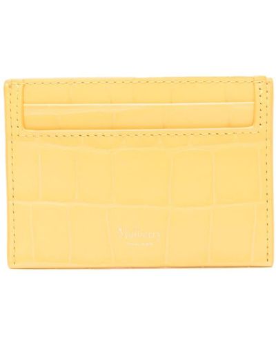 Mulberry Crocodile-effect Leather Cardholder - Yellow