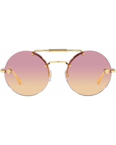 Versace Eyewear Sonnenbrille mit runden Gläsern - Pink