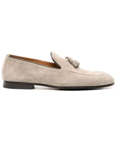 Doucal's Tassel-detail Suede Loafers - White