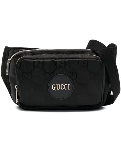 Gucci Riñonera Double G con parche del logo - Negro