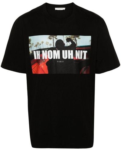 ih nom uh nit T-shirt en coton à logo imprimé - Noir
