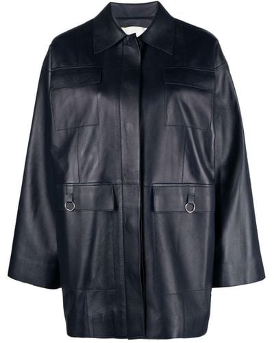 Aeron Ines Leather Jacket - Blue