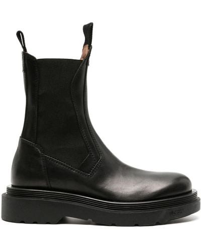 Buttero Storia Chelsea Leather Boots - Black