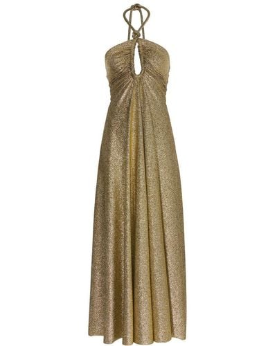 Proenza Schouler Metallic-effect Jersey Halterneck Dress