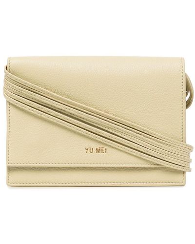 Yu Mei Suki Nappa Leather Clutch Bag - Natural