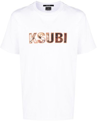 Ksubi T-shirt Met Print - Wit