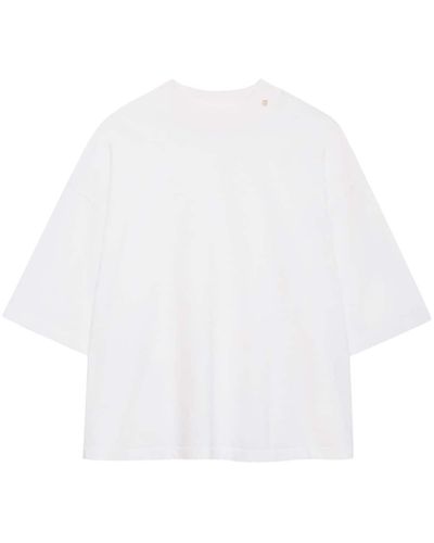 Anine Bing T-shirt Palmer con logo - Bianco