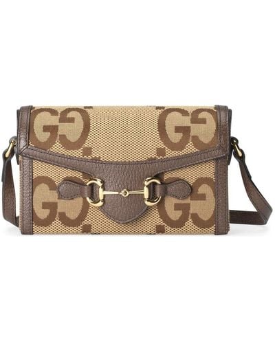 Gucci Mini Horsebit 1955 Shoulder Bag - Brown