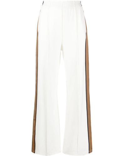 The Upside Logo-embroidered Straight-leg Track Pants - White
