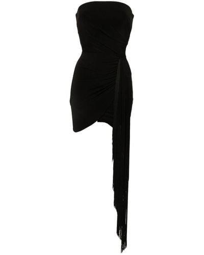 Nissa Sash-detail Dress - Black