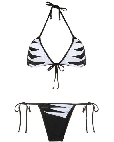 Amir Slama Bikini à bonnets triangles - Blanc