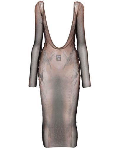 brown-jean-paul-gaultier-dresses-for-women-lyst