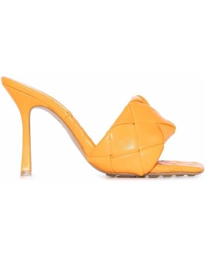 Bottega Veneta Lido Maxi 90mm Sandals - Orange