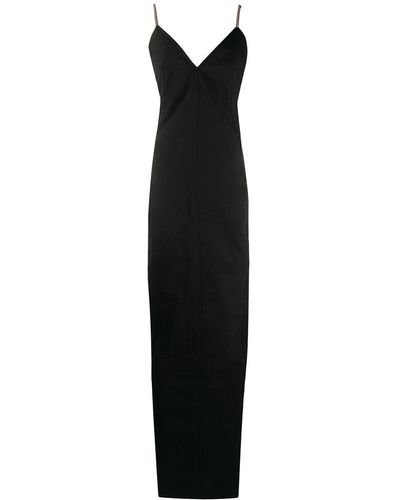 Rick Owens Fitted Backless Dress - Black