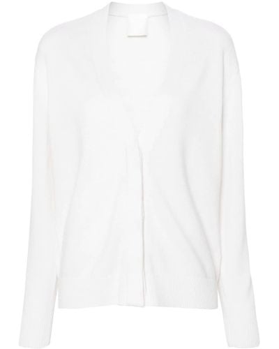Givenchy Cardigan à logo 4G en intarsia - Blanc
