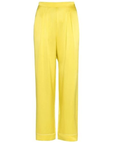 Eres Mondain Silk Pyjama Pants - Yellow