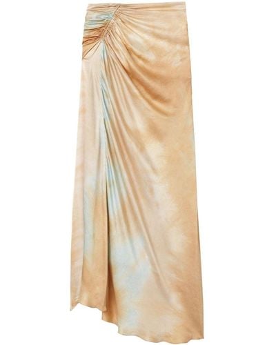 A.L.C. Grace Tie-dye Gathered Skirt - Natural