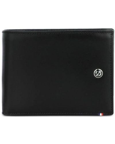 S.t. Dupont Bi-folded Leather Cardholders - Black