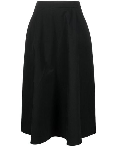 Ralph Lauren Collection Erica Aラインスカート - ブラック