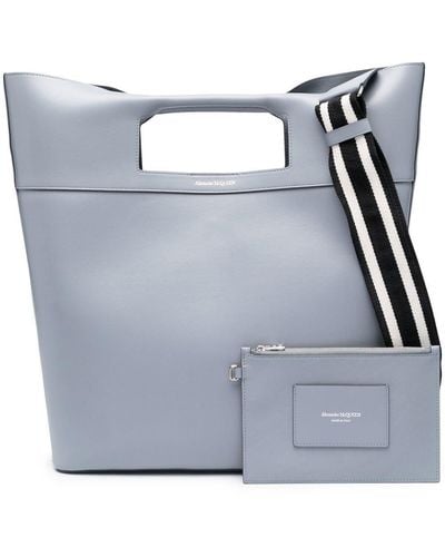 Alexander McQueen The Square Bow Tote - Grey