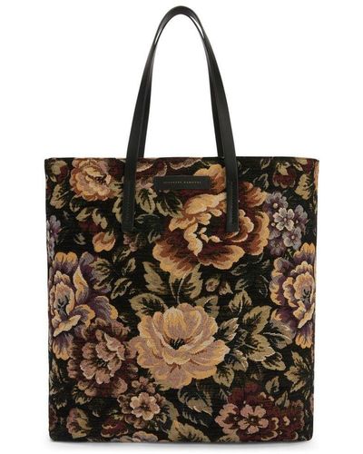 Giuseppe Zanotti Floral Print Tote Bag - Brown