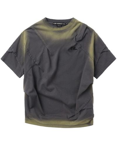 ANDERSSON BELL Mardro Gradient T-Shirt im Layering-Look - Grau